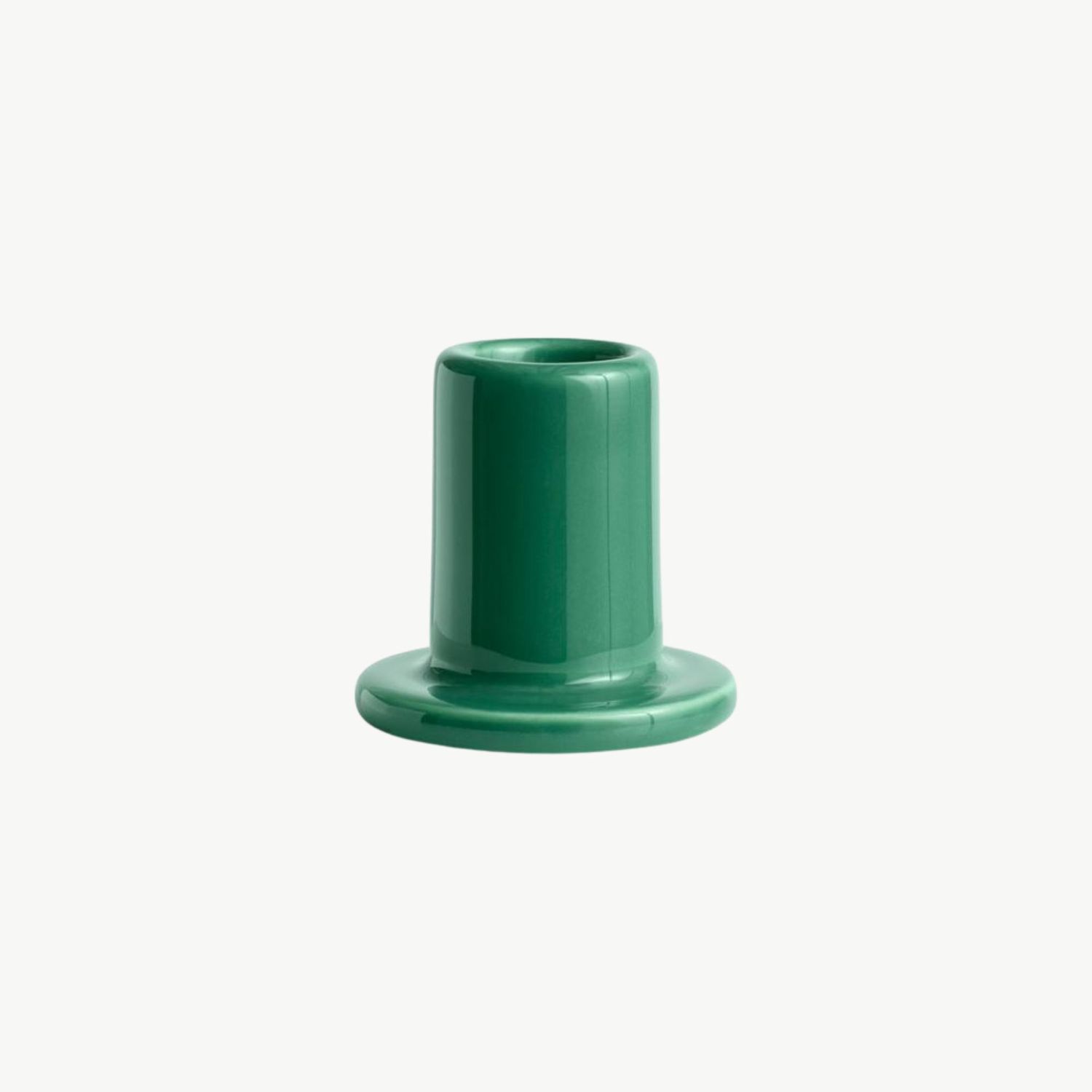 HAY Tube Candleholder small green