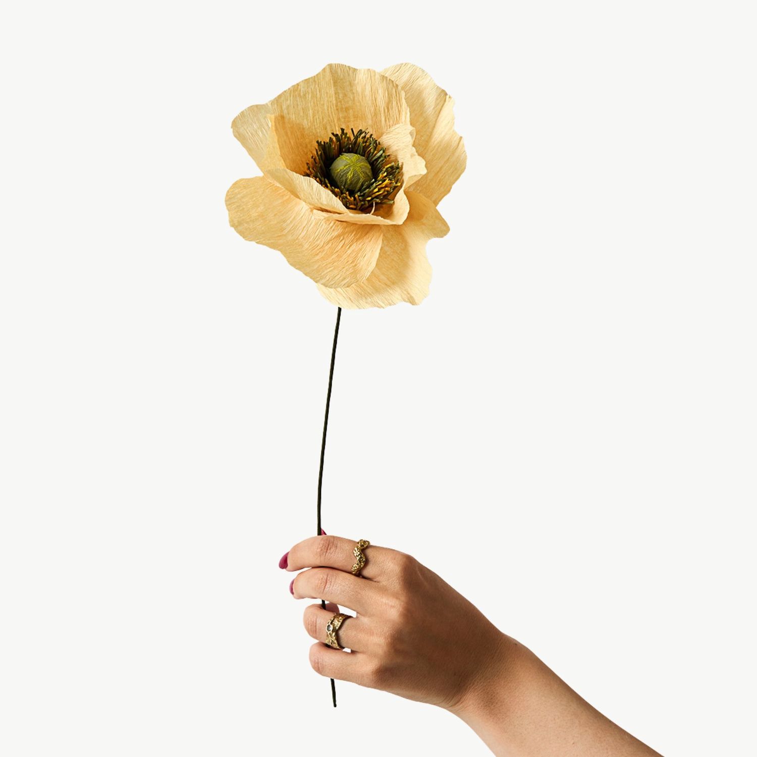 STUDIO ABOUT Paper Flower Papaver soft peach