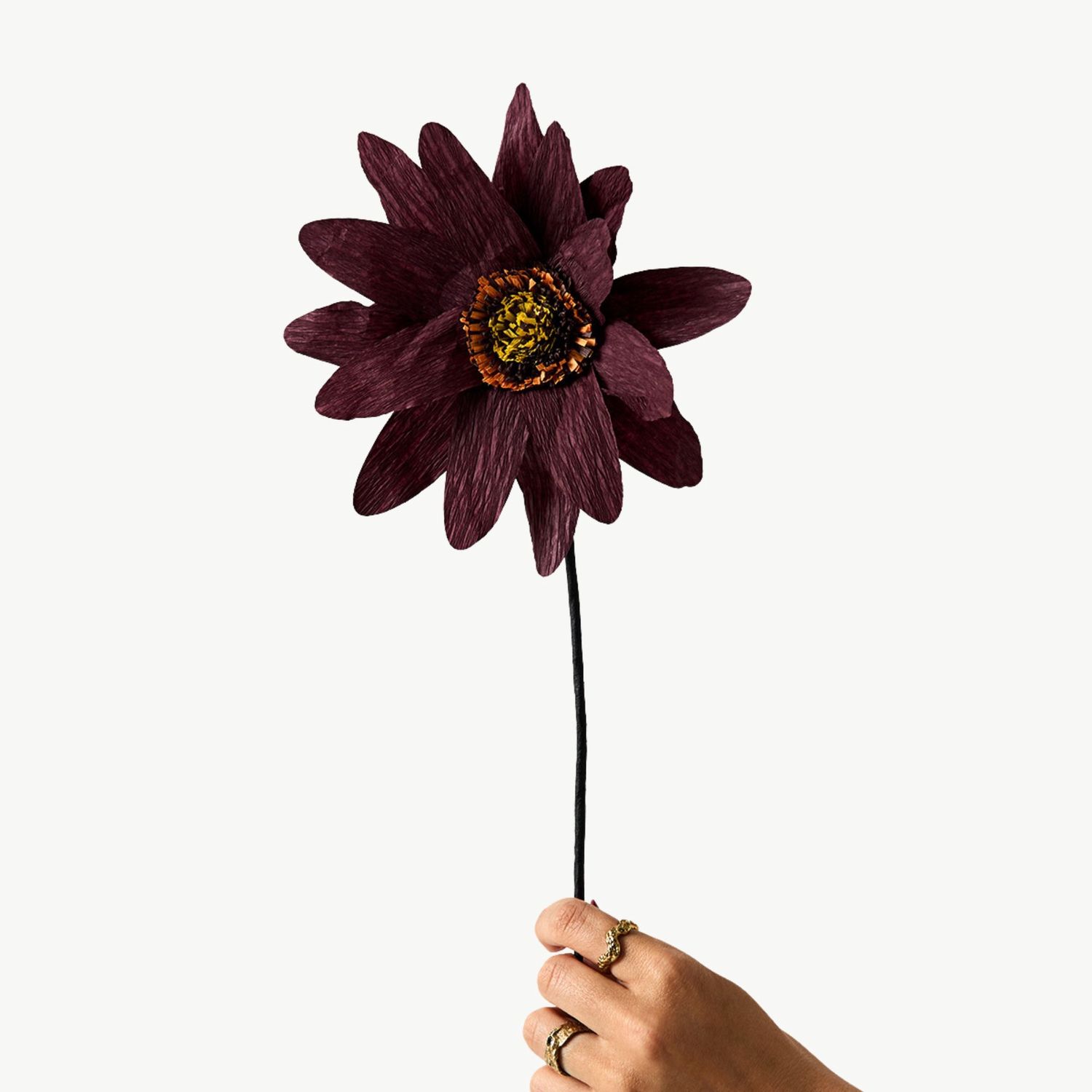 STUDIO ABOUT Paper Flower Sunflower bordeaux