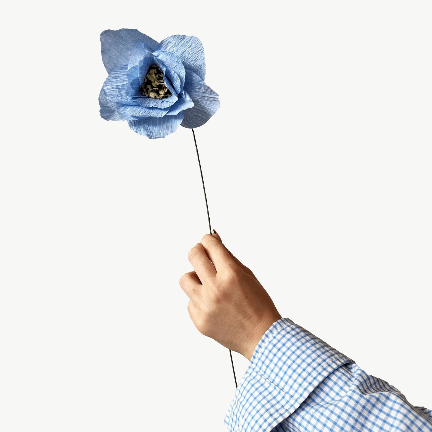 STUDIO ABOUT Paper Flower Poppy light blue
