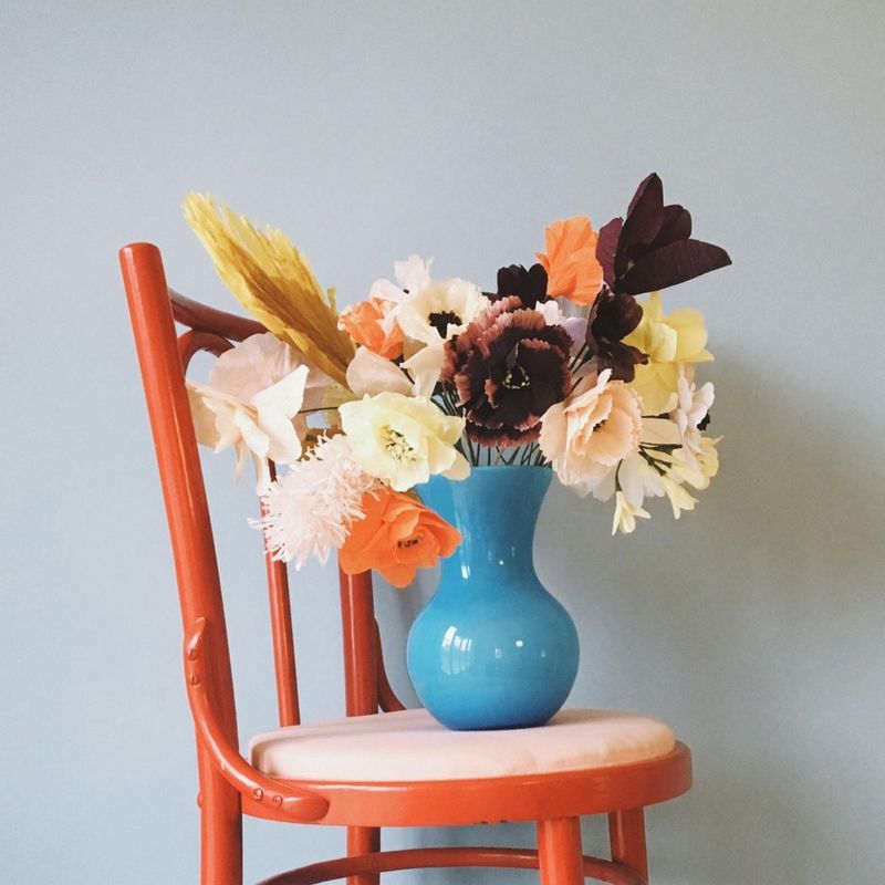 STUDIO ABOUT Paper Flower Poppy light blue