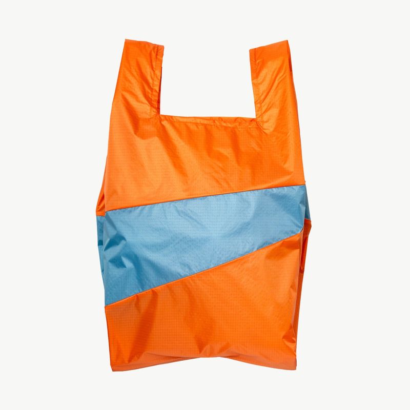 SUSAN BIJL The New Shopping Bag Orange &amp; Ocean large