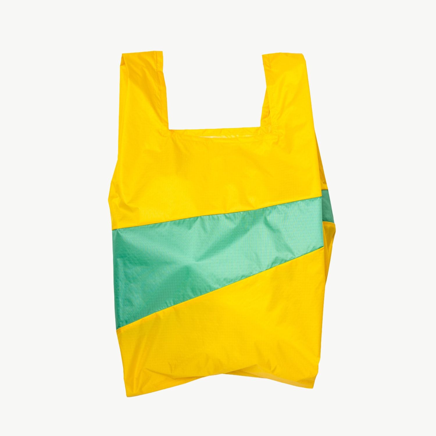 SUSAN BIJL The New Shopping Bag Sunflower &amp; Holly Green large