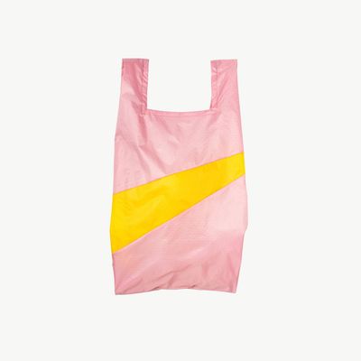 SUSAN BIJL The New Shopping Bag Pink Panther &amp; Sunflower medium