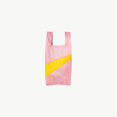 SUSAN BIJL The New Shopping Bag Pink Panther &amp; Sunflower small