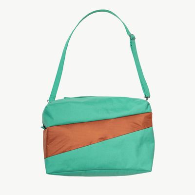 SUSAN BIJL The New 24/7 Bag Holly Green &amp; Cinnamon