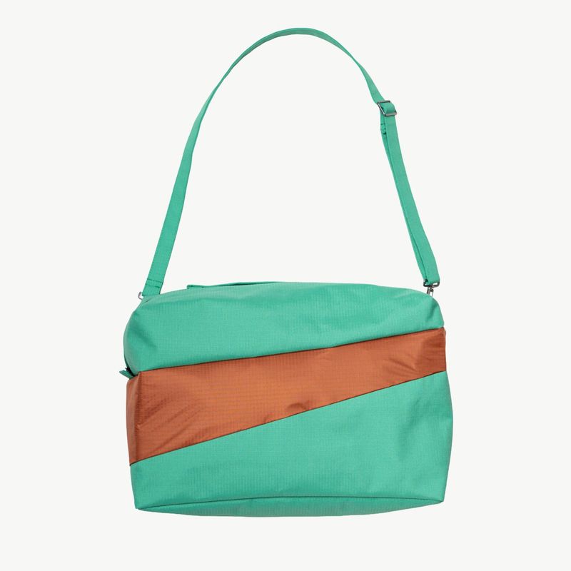SUSAN BIJL The New 24/7 Bag Holly Green &amp; Cinnamon