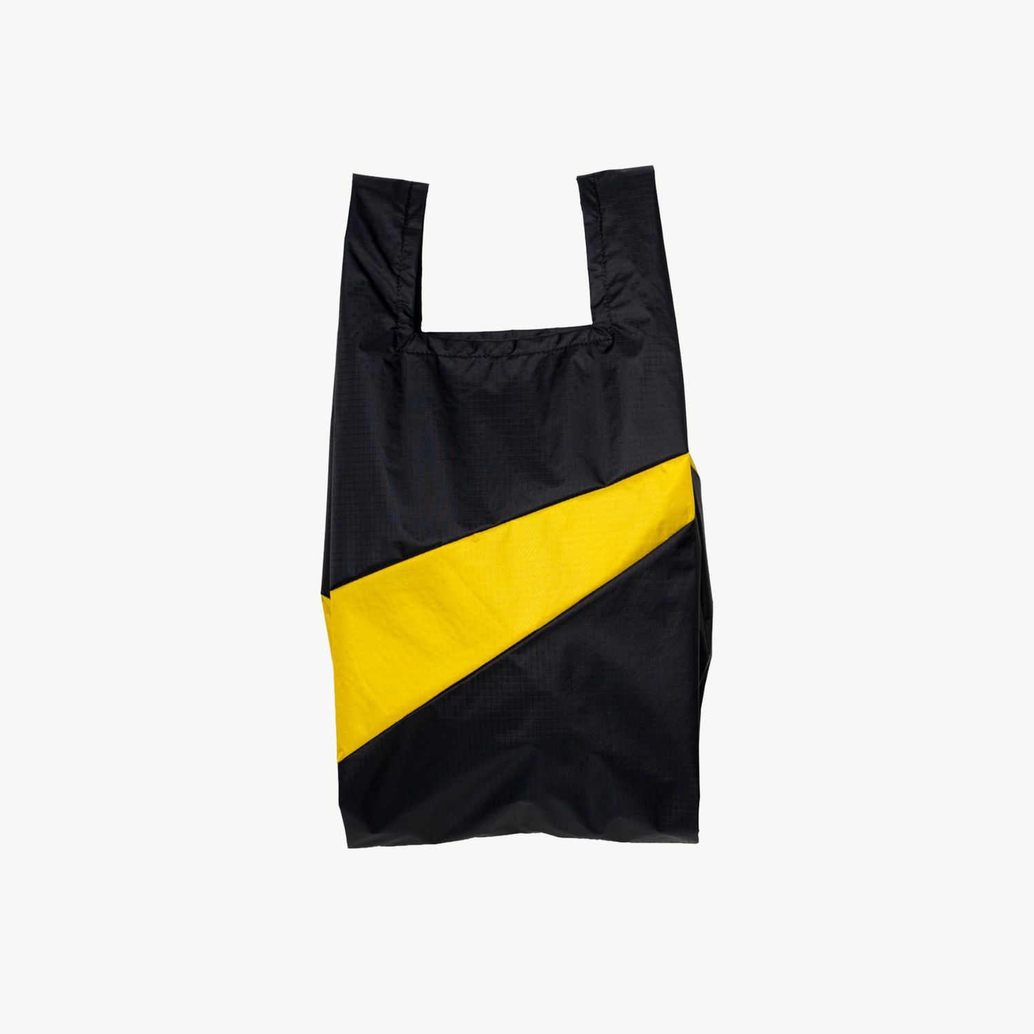 SUSAN BIJL The New Shopping Bag Black &amp; Sunflower medium
