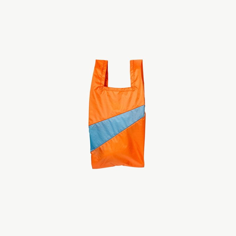 SUSAN BIJL The New Shopping Bag Orange &amp; Ocean small
