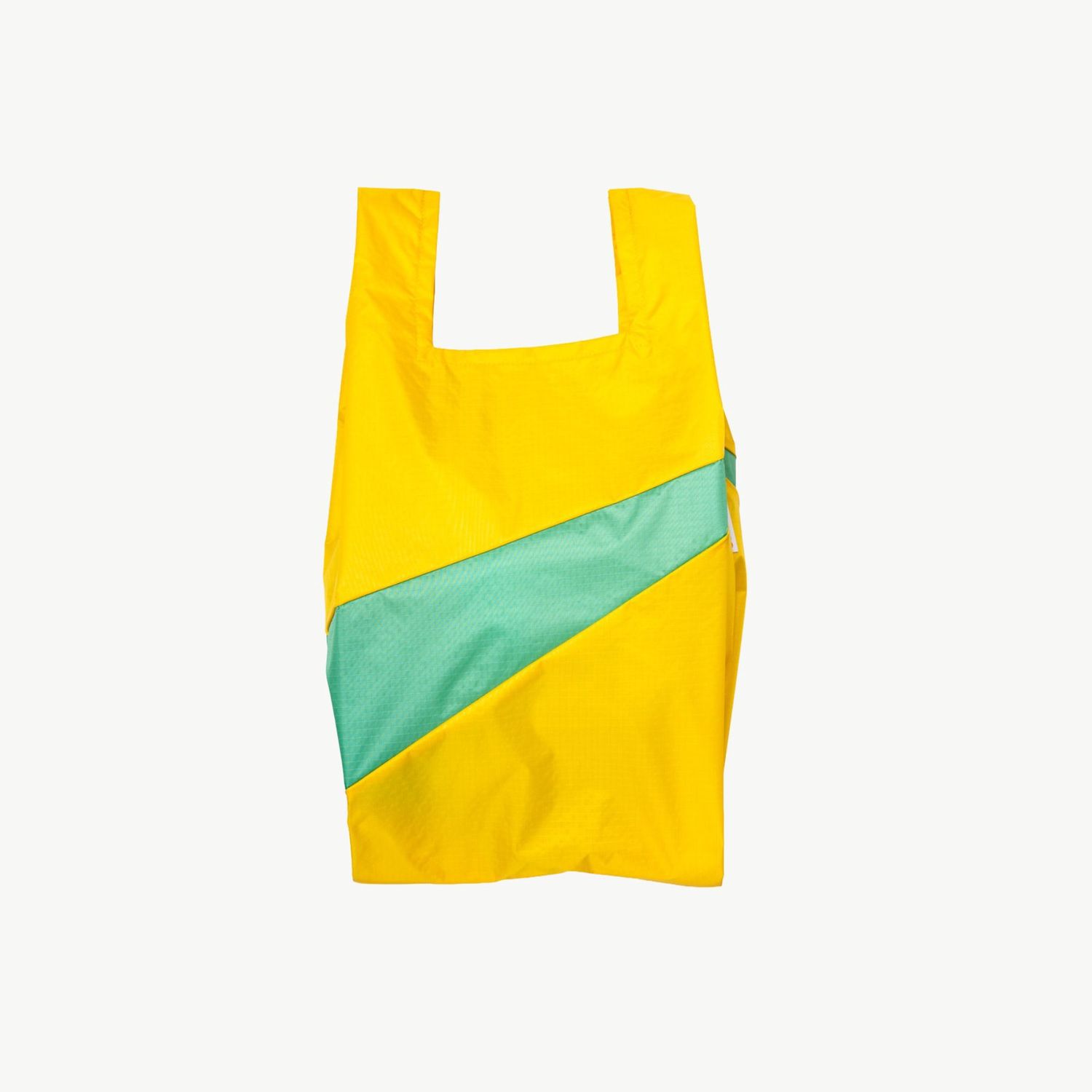 SUSAN BIJL The New Shopping Bag Sunflower &amp; Holly Green medium