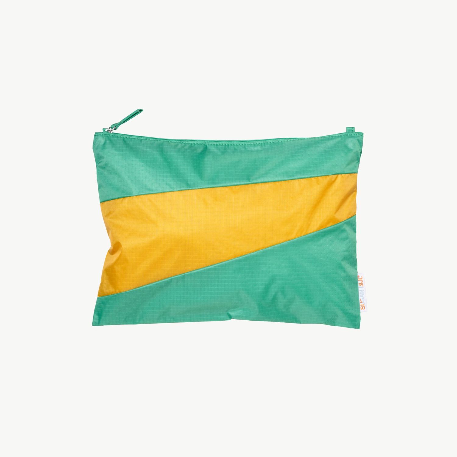 SUSAN BIJL The New Pouch Holly Green &amp; Calendula large