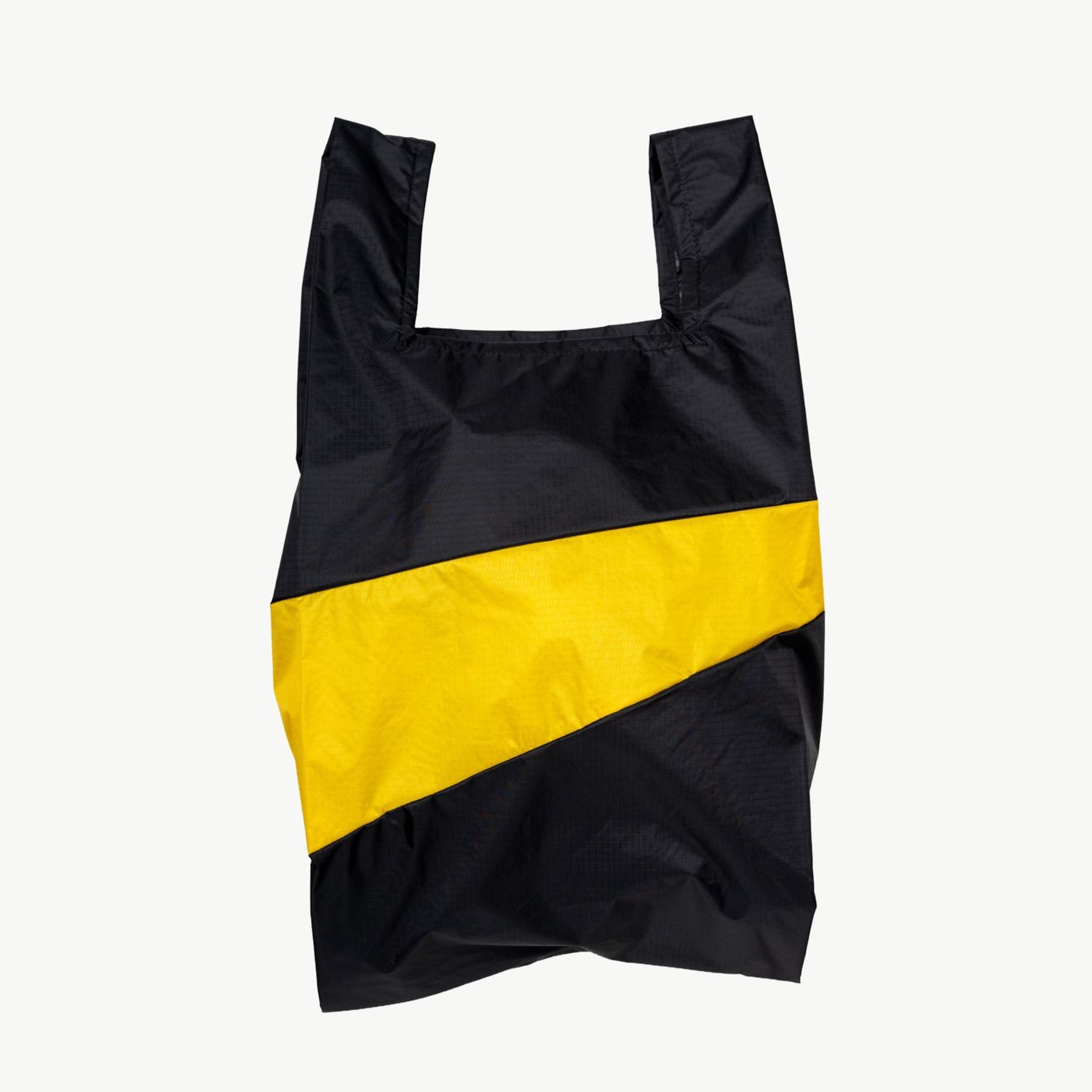 SUSAN BIJL The New Shopping Bag Black &amp; Sunflower large