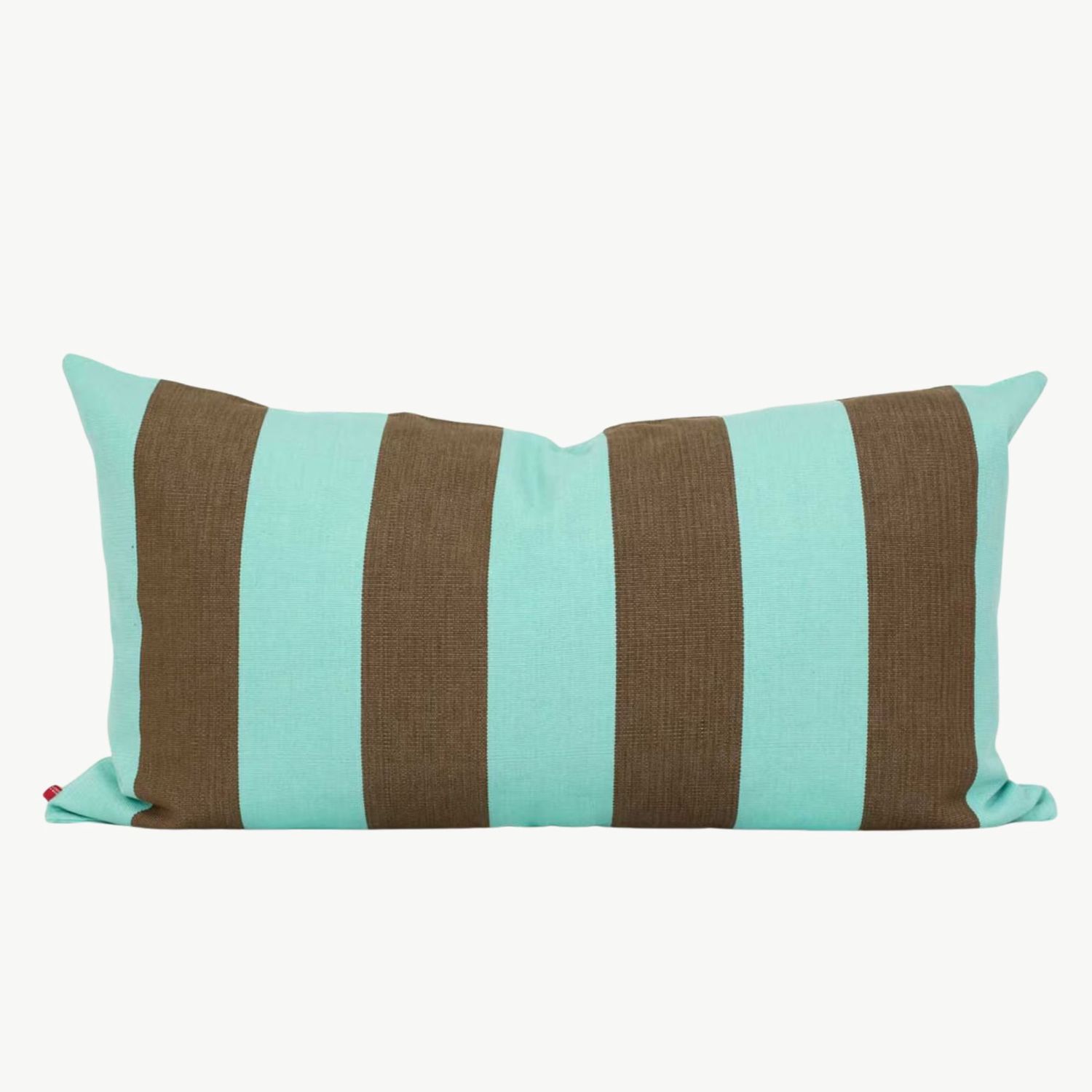 A WORLD OF CRAFT Fifi kussenhoes turquoise/bruin 50x90cm