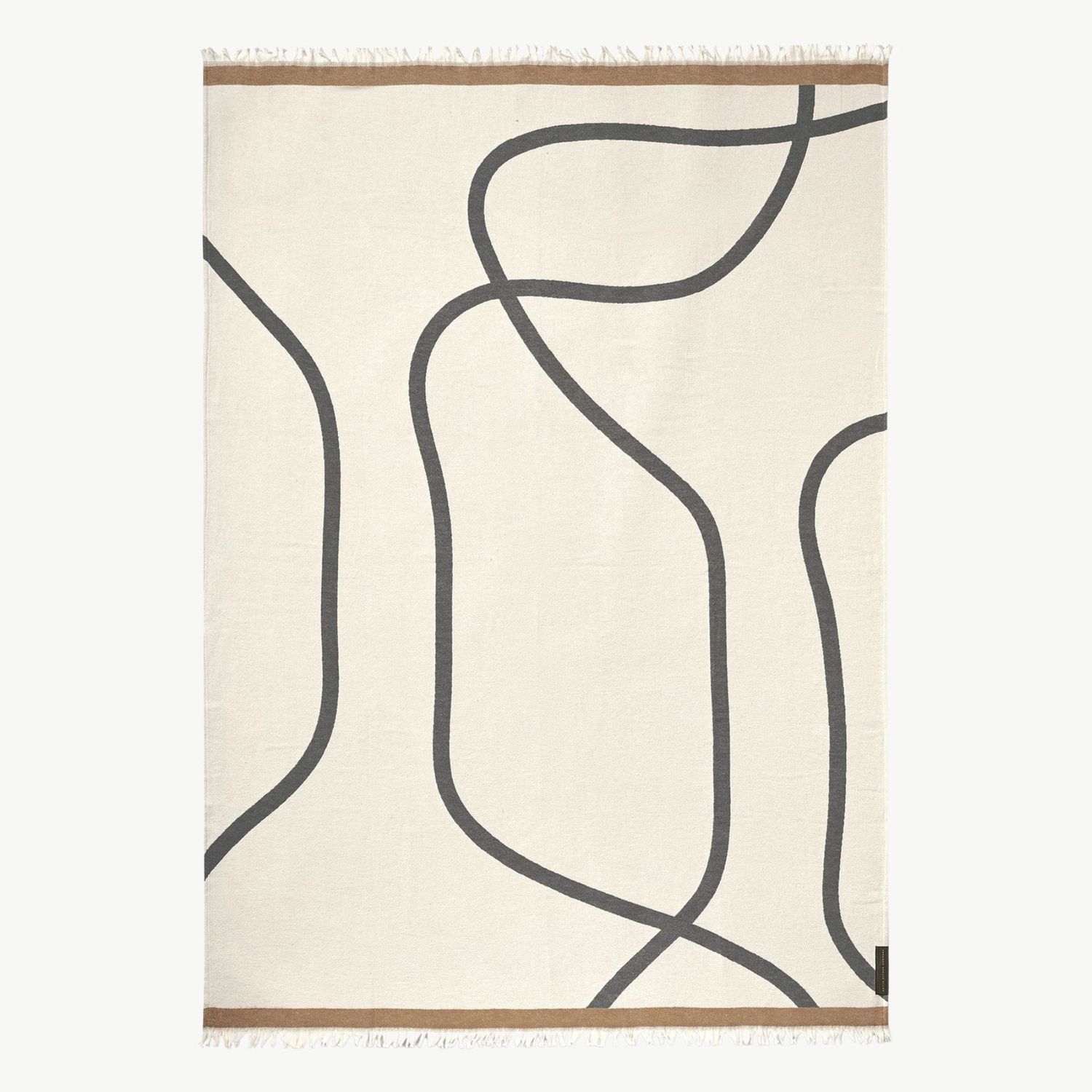 METTE DITMER Shadow Plaid off-white/grey 130x175cm