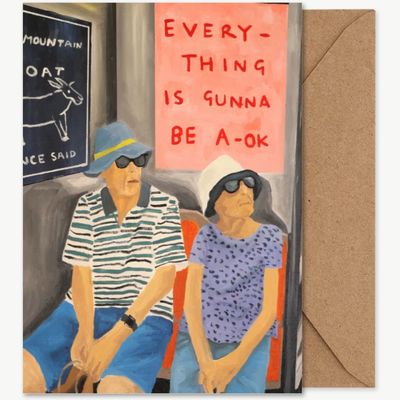 PAPER COLLECTIVE Everything is Gunna be Ok wenskaart