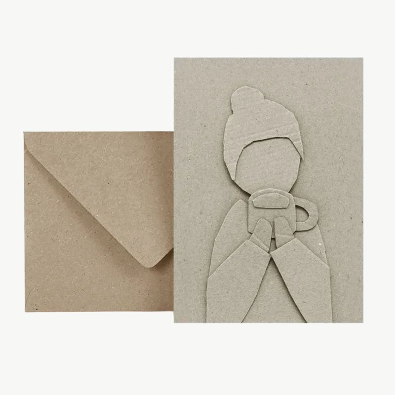 ESTHER SCHUIVENS Coffee postcard gevouwen 10x15cm