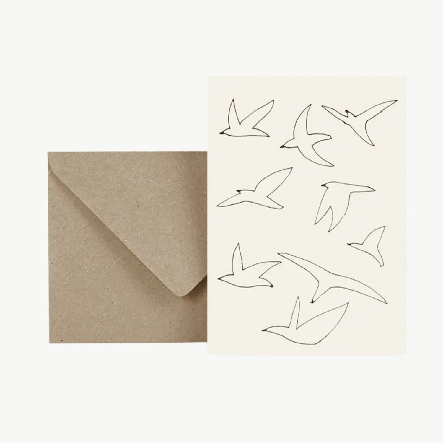 ESTHER SCHUIVENS Freedom Birds postcard gevouwen 10x15cm