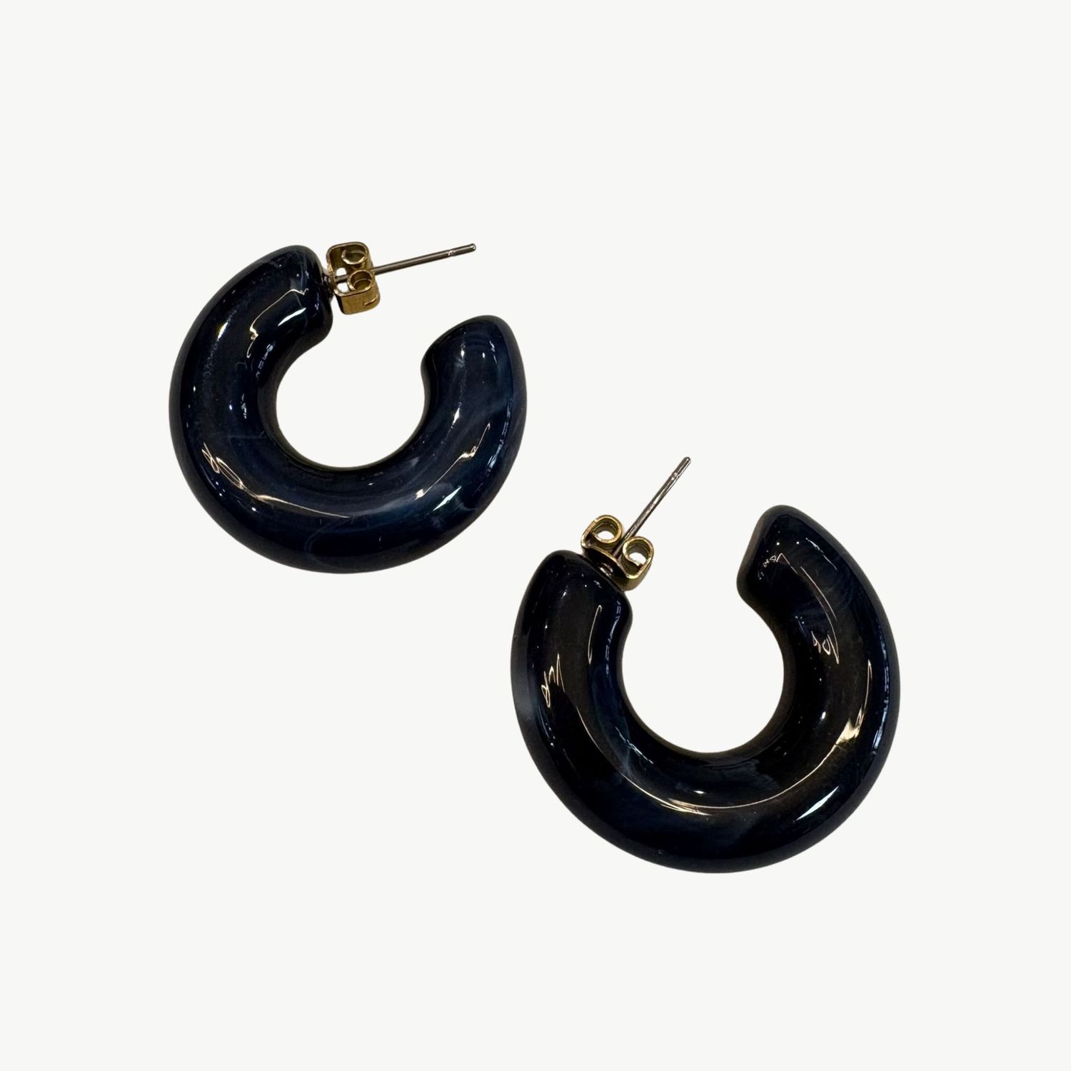 BYBJOR Colorful Rainbow oorbellen donker blauw