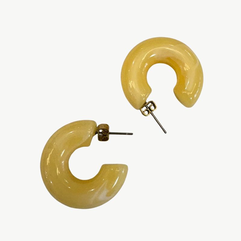 BYBJOR Colorful Rainbow oorbellen pastel geel