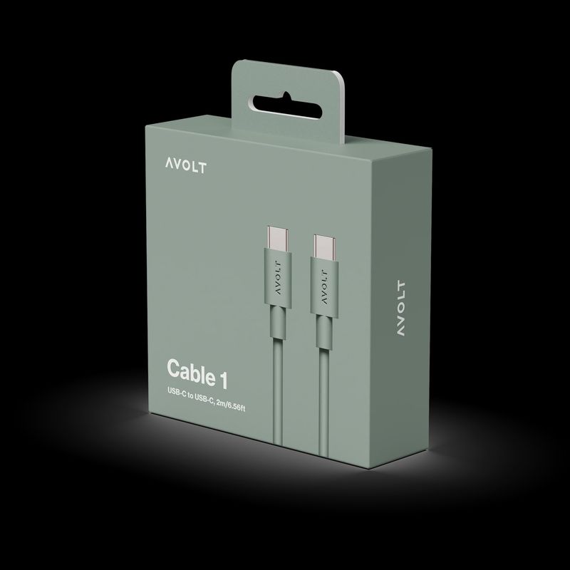 AVOLT Cable 1 USB-C Oak Green