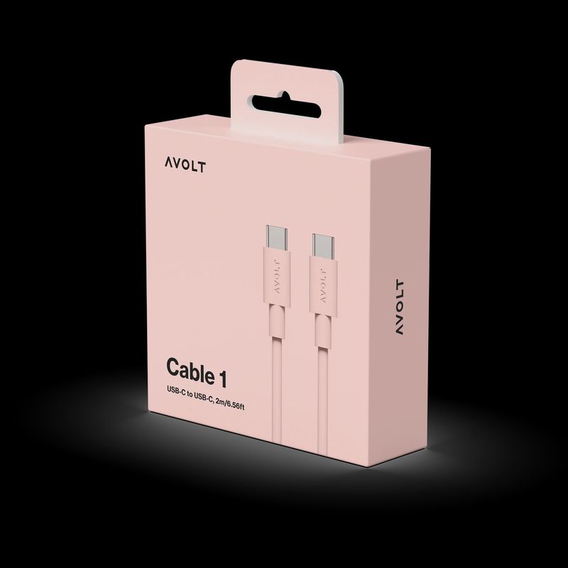 AVOLT Cable 1 USB-C New Pink