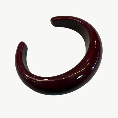 BYBJOR Cuff Resin armband burgundy