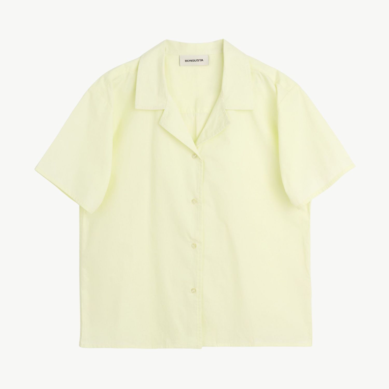 BONGUSTA Sahej short sleeve shirt lemon sorbet