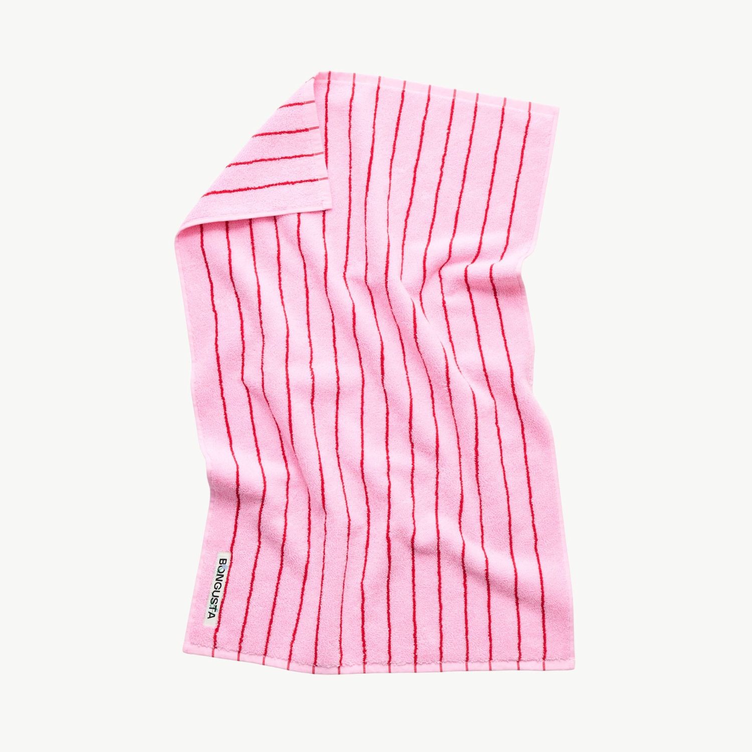 BONGUSTA Naram Handdoek baby pink &amp; ski patrol 50 x 80cm