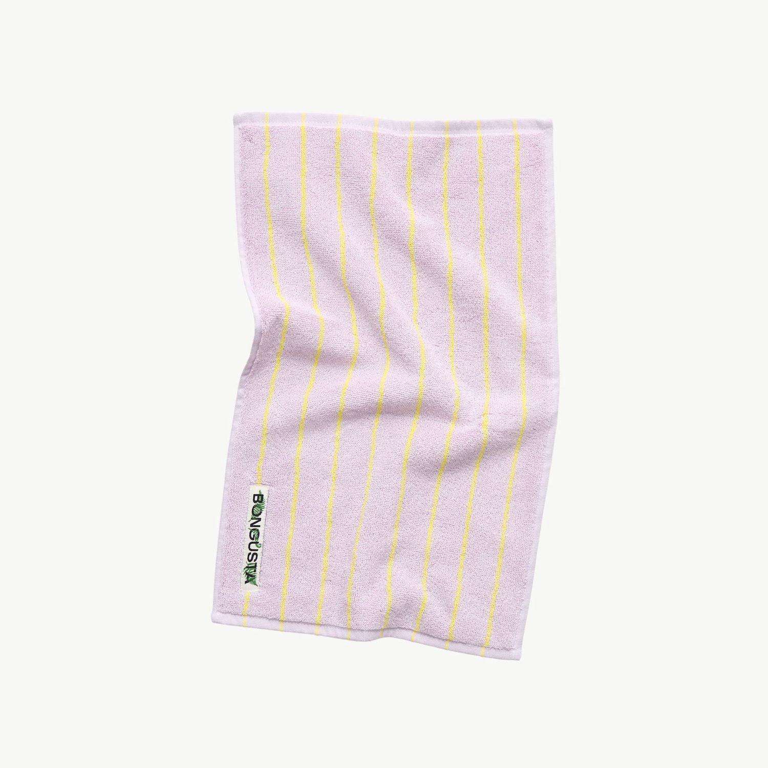 BONGUSTA Naram gastendoek lilac &amp; neon yellow 50 x 30cm