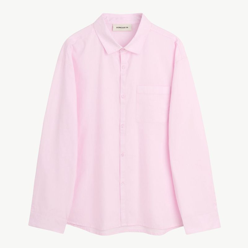 BONGUSTA Sahej long sleeve shirt lilac snow