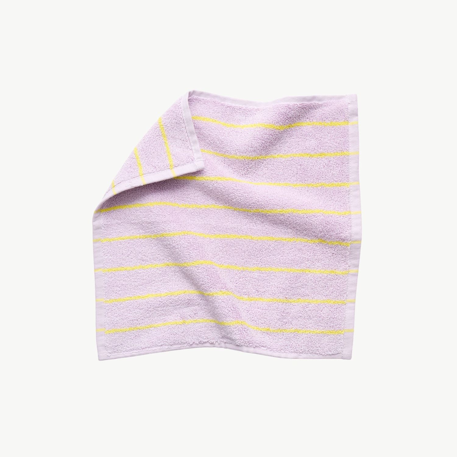 BONGUSTA Naram gastendoek lilac &amp; neon yellow 30 x 30cm