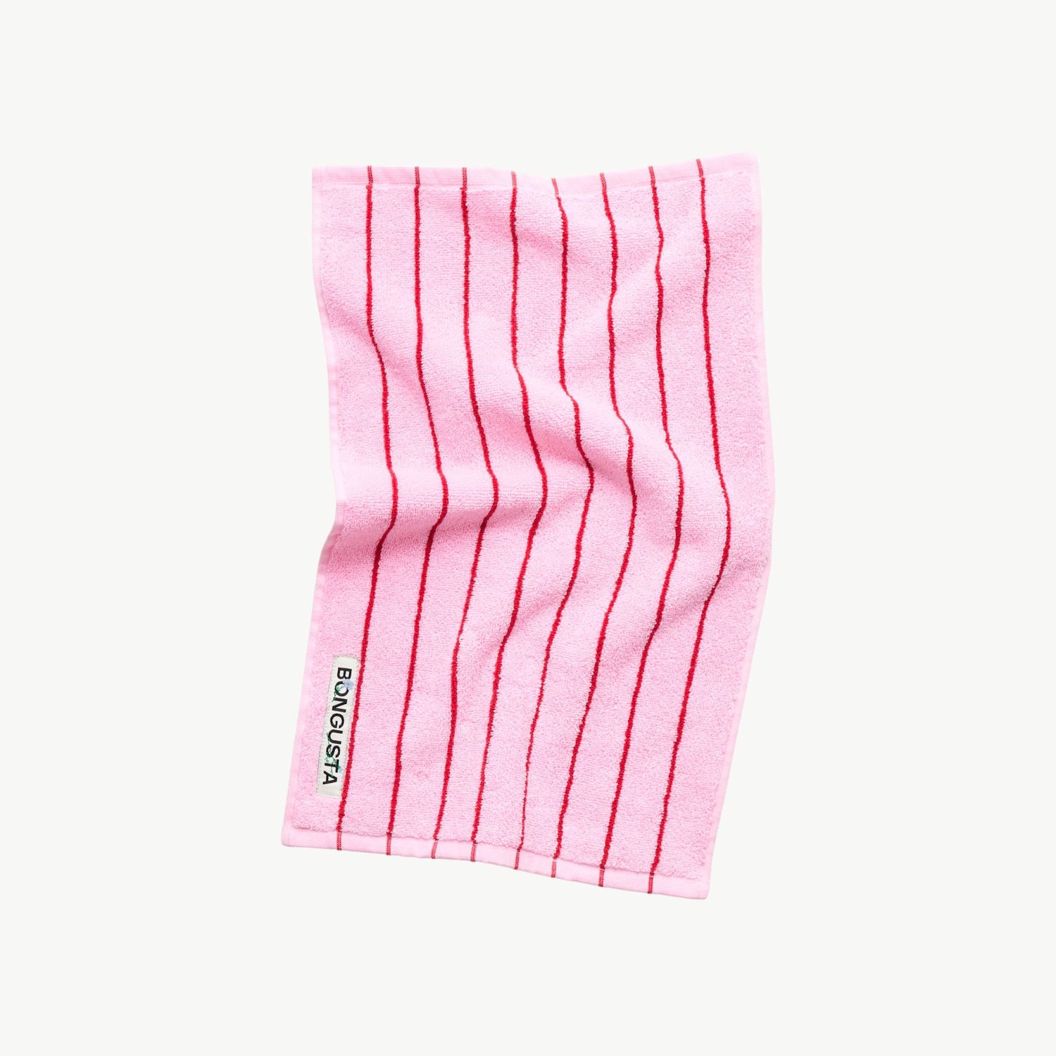 BONGUSTA Naram gastendoek baby pink &amp; ski patrol 50 x 30cm