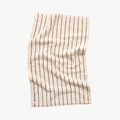 BONGUSTA Naram Handdoek creme &amp; ink 50 x 80cm