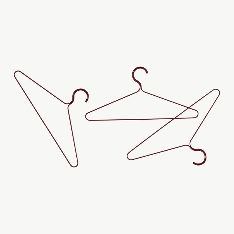 HAY Colour Hanger maroon  red set van 3