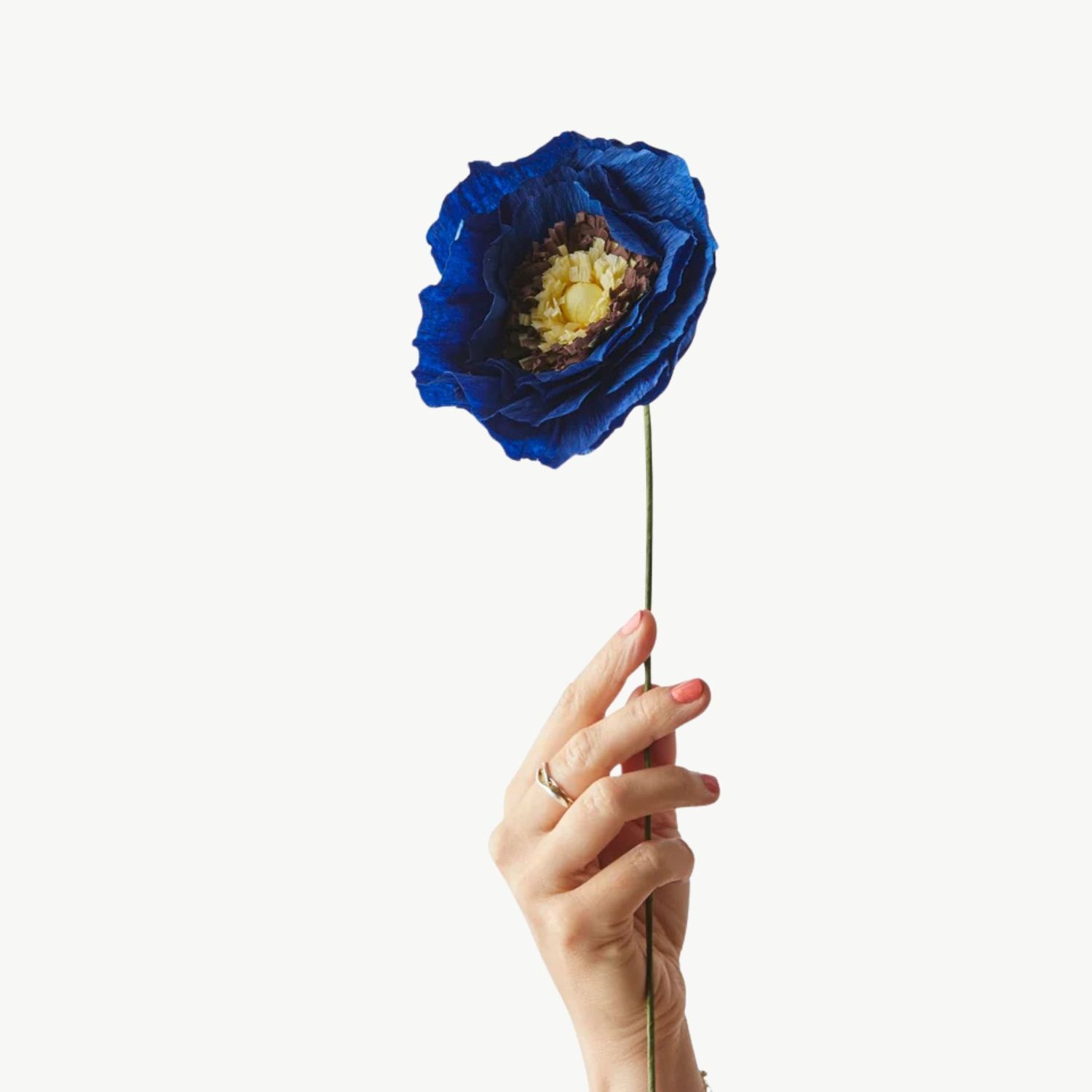 STUDIO ABOUT Paper Flower Ice Poppy blue