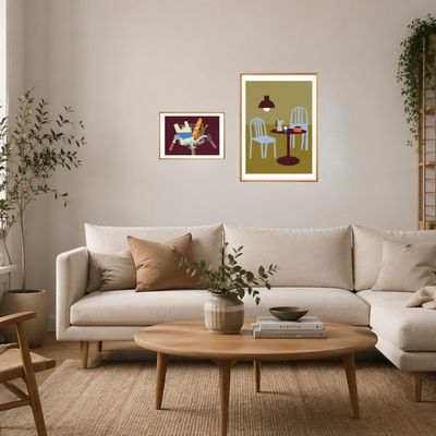 FISK Ontbijt groen poster 30x40cm
