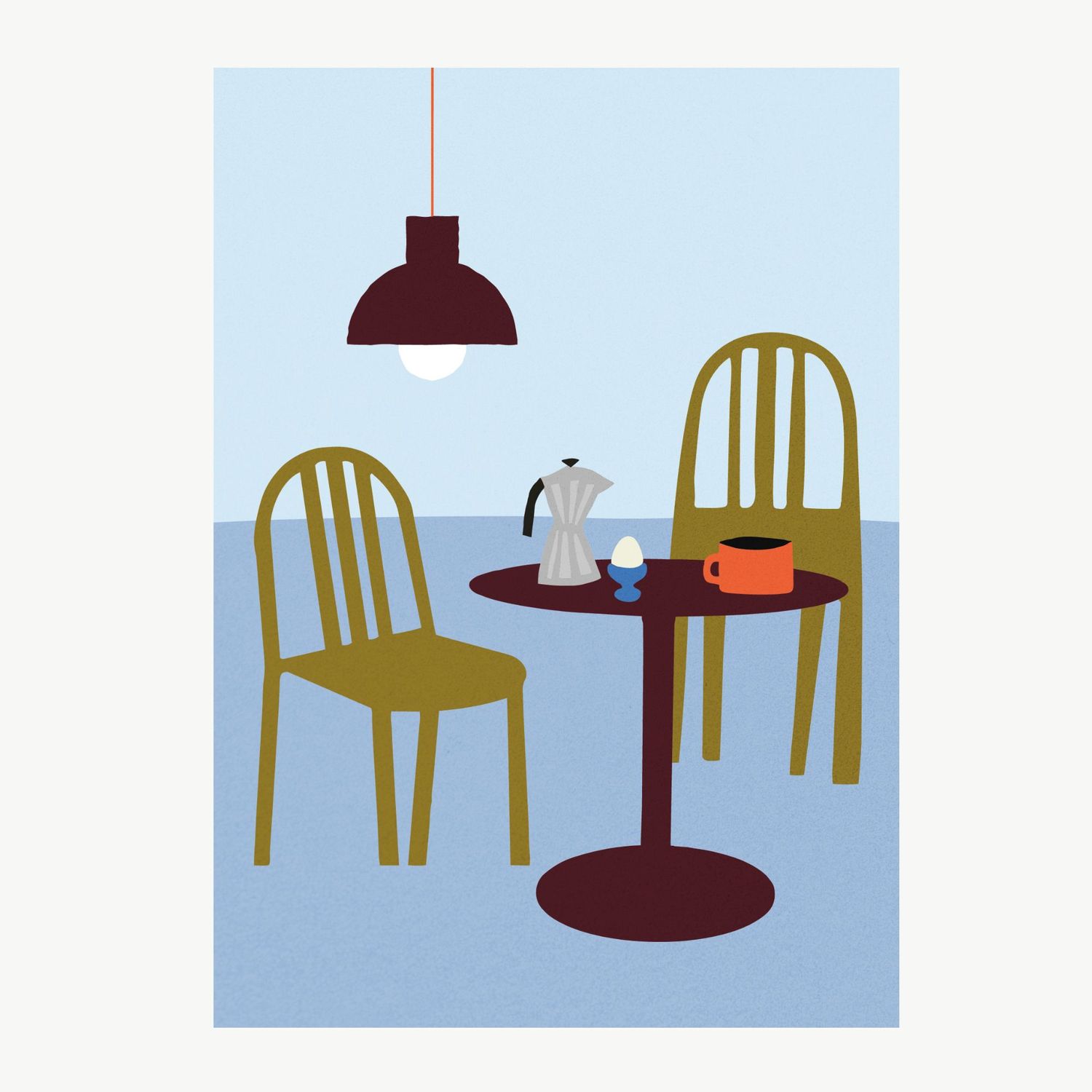 FISK Ontbijt postcard