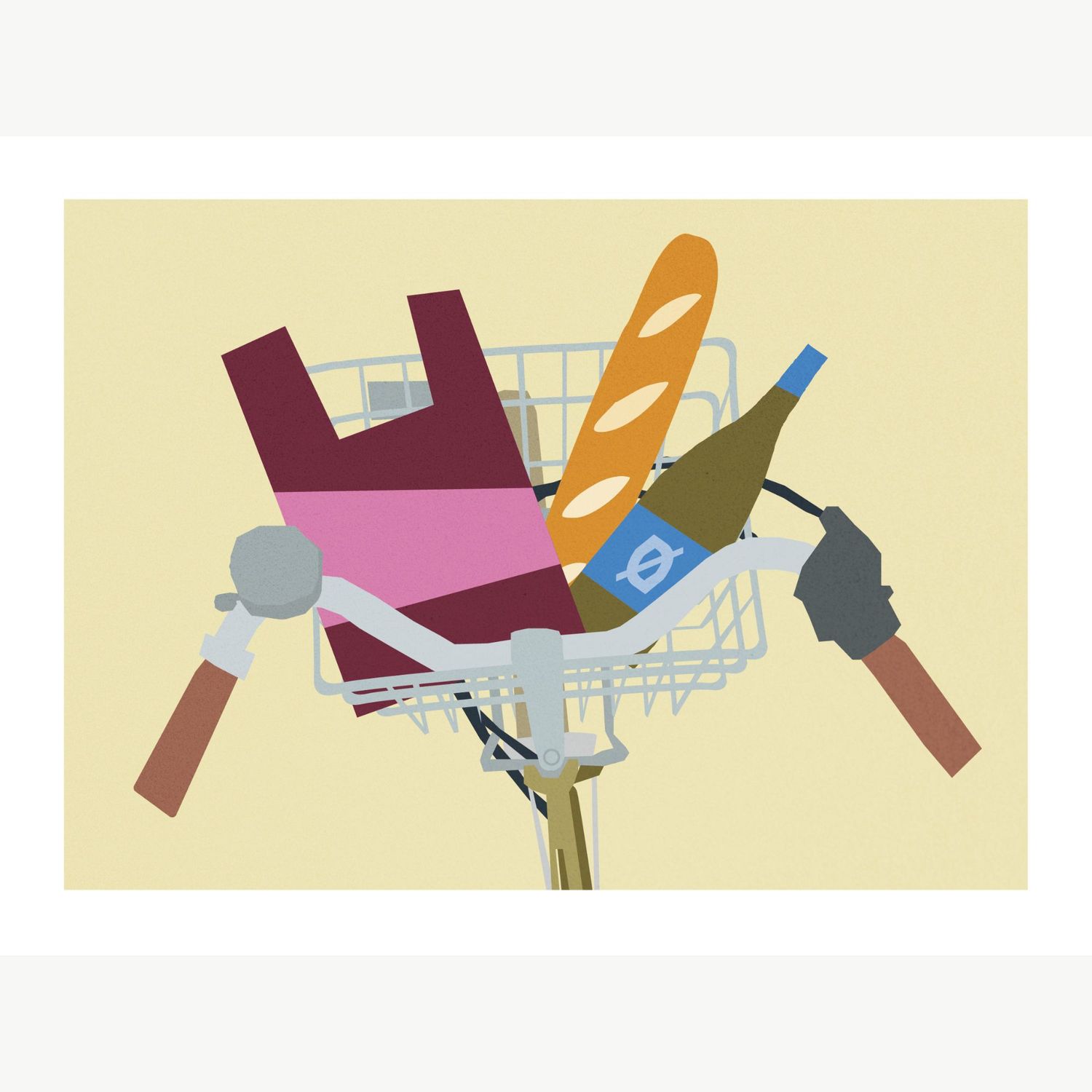 FISK Velo poster beige 50x70cm