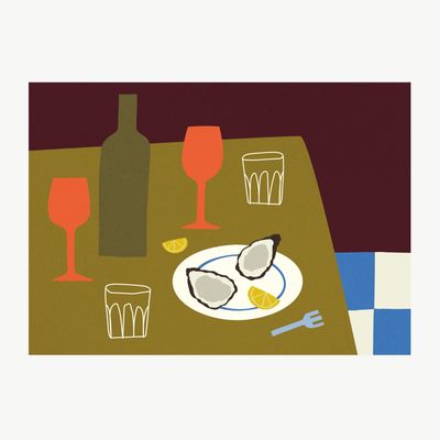FISK Oester postcard