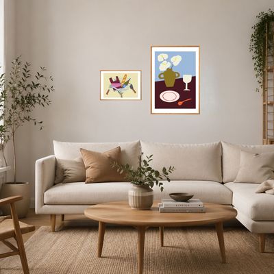 FISK Velo poster beige 30x40cm