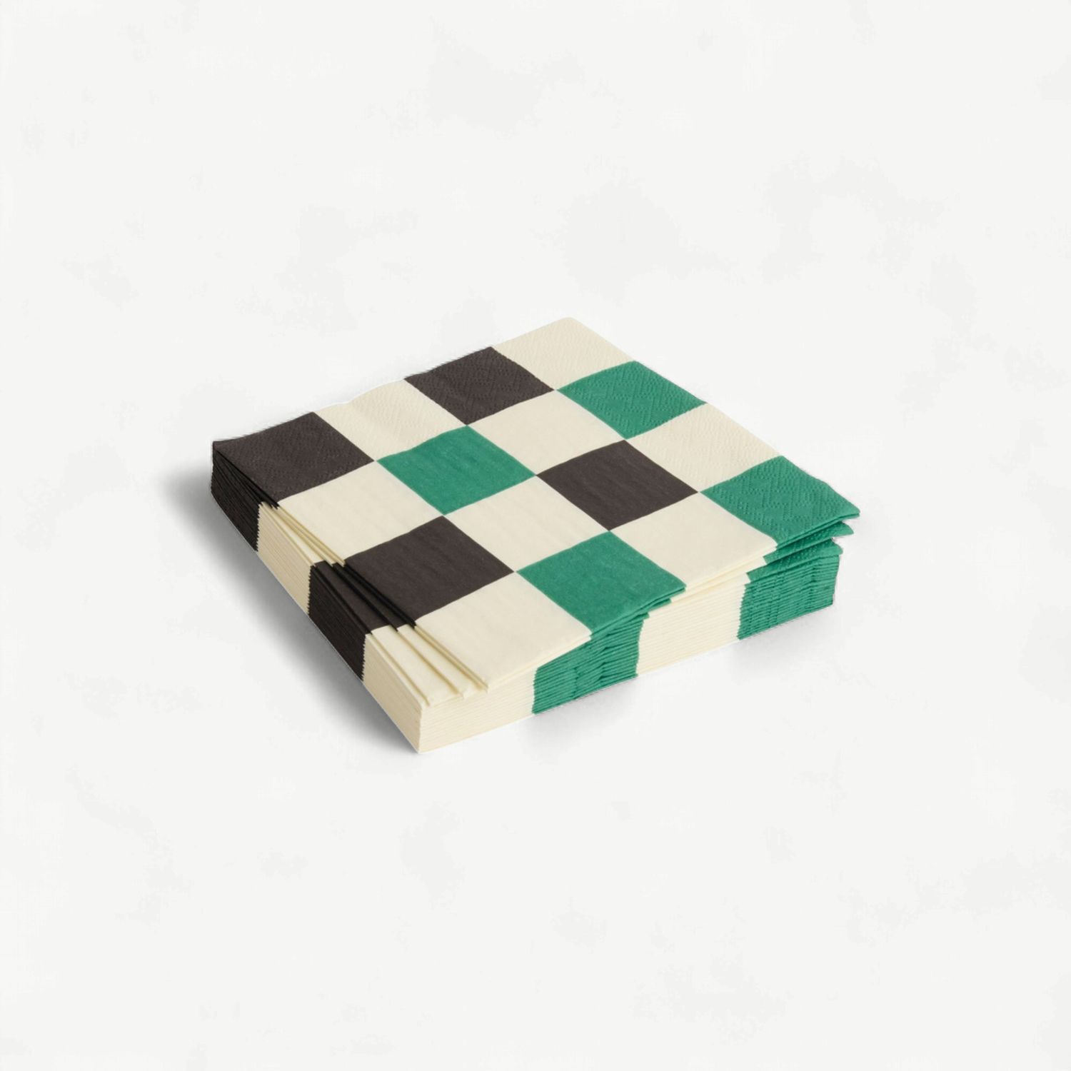 HAY Pattern servetten check off-white &amp; green medium