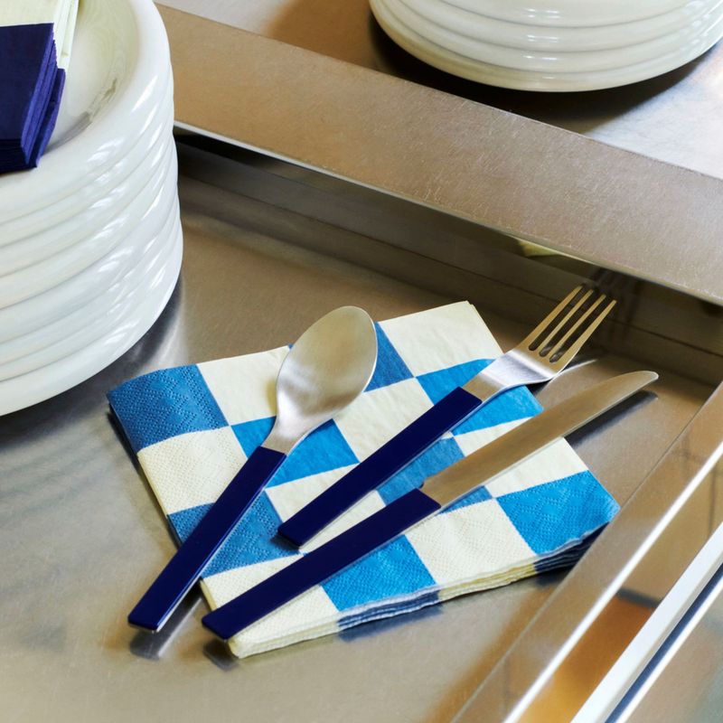 HAY Pattern servetten check off-white &amp; green medium