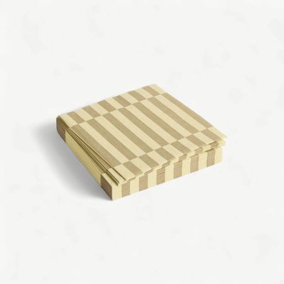 HAY Pattern servetten stripe cream &amp; sand medium