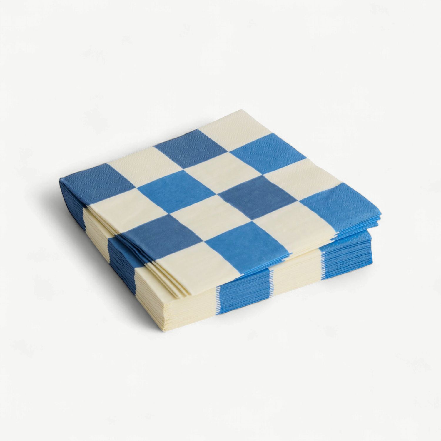 HAY Pattern servetten check off-white &amp; blue large