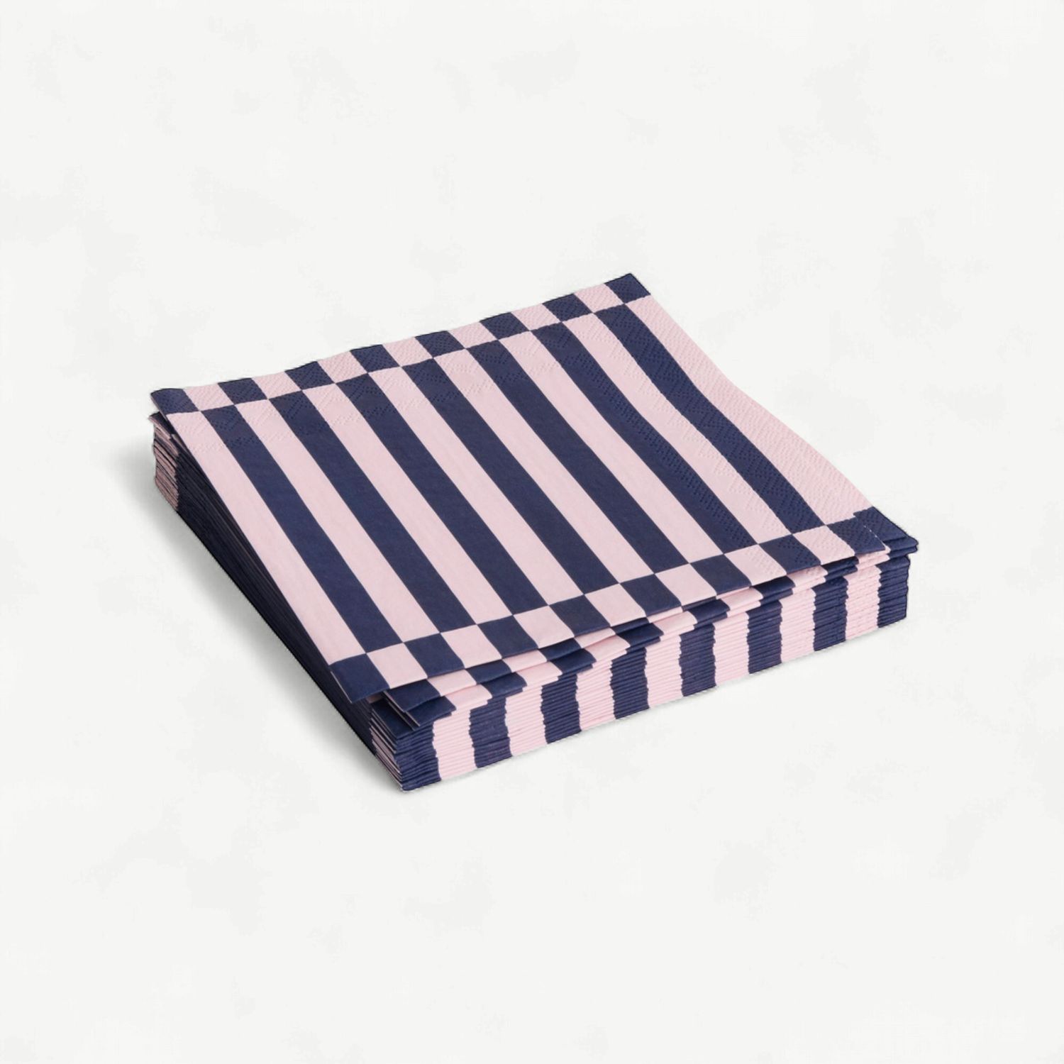 HAY Pattern servetten stripe light pink &amp; dark blue large