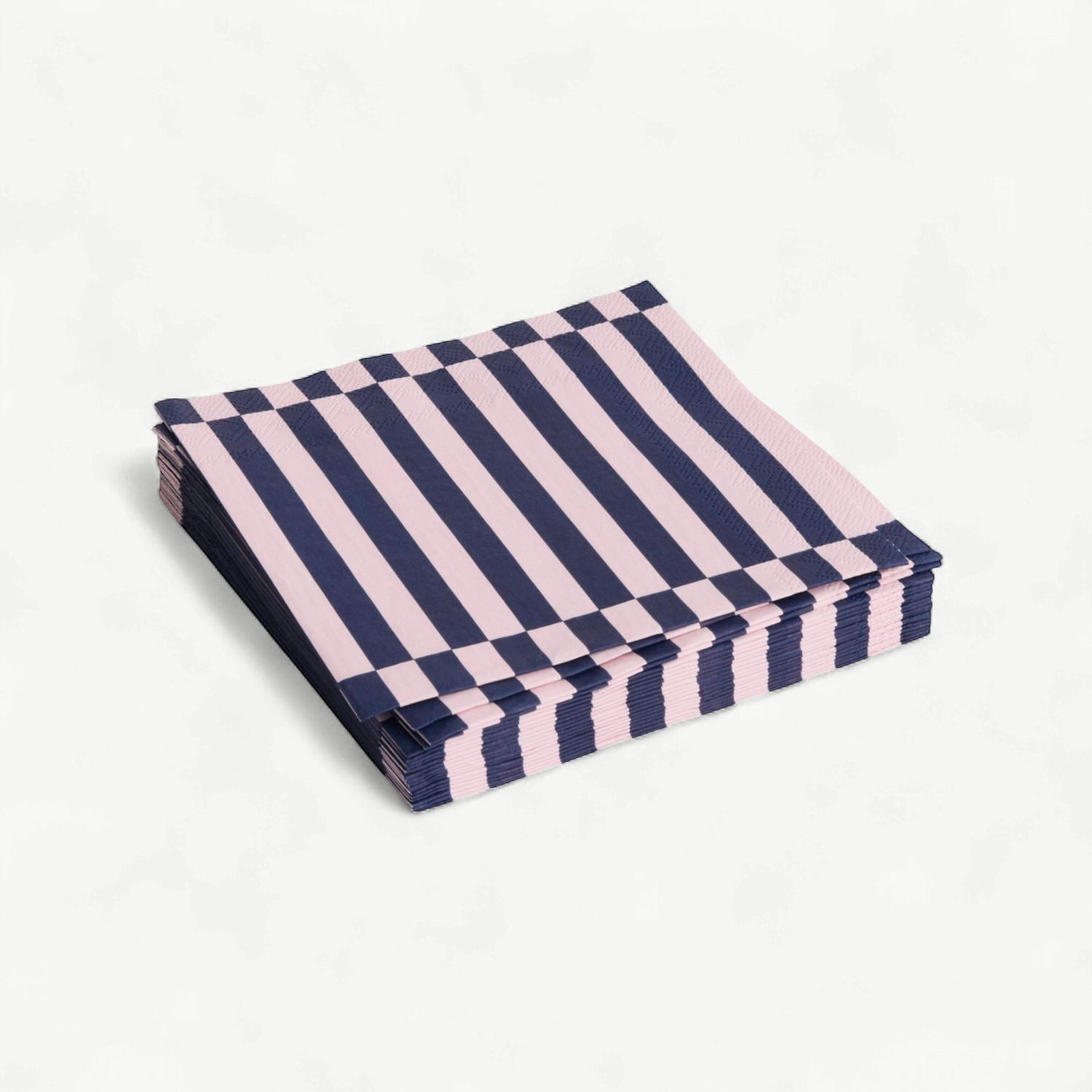 HAY Pattern servetten stripe light pink &amp; dark blue large