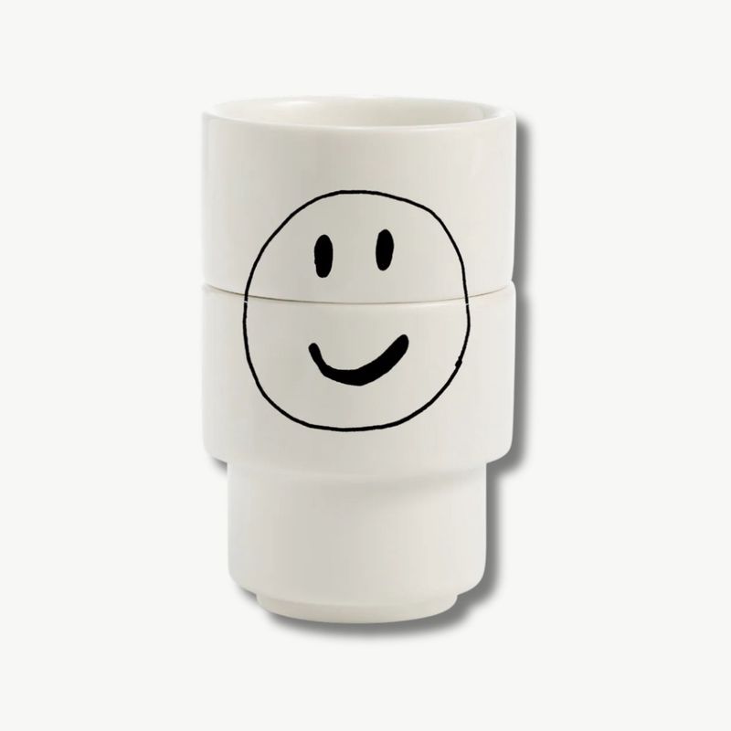 HELEN B Eierdopjes Smiley set van 2