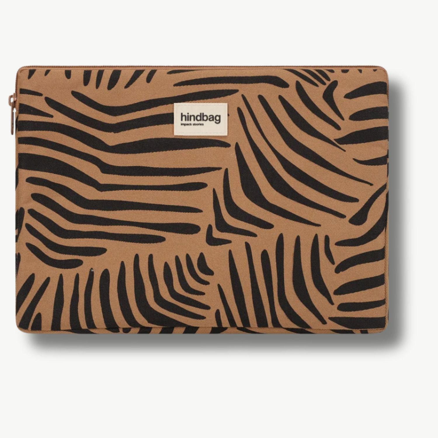 HINDBAG Ava Laptophoes zebra kaneelbruin