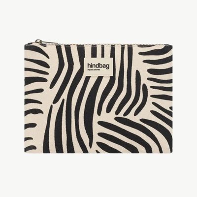 HINDBAG Ema Pouch zebra off-white