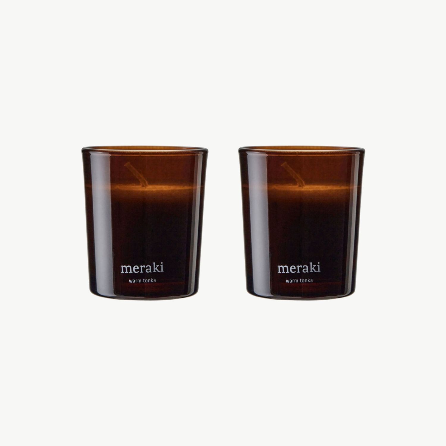 MERAKI Warm Tonka geurkaars 2 stuks